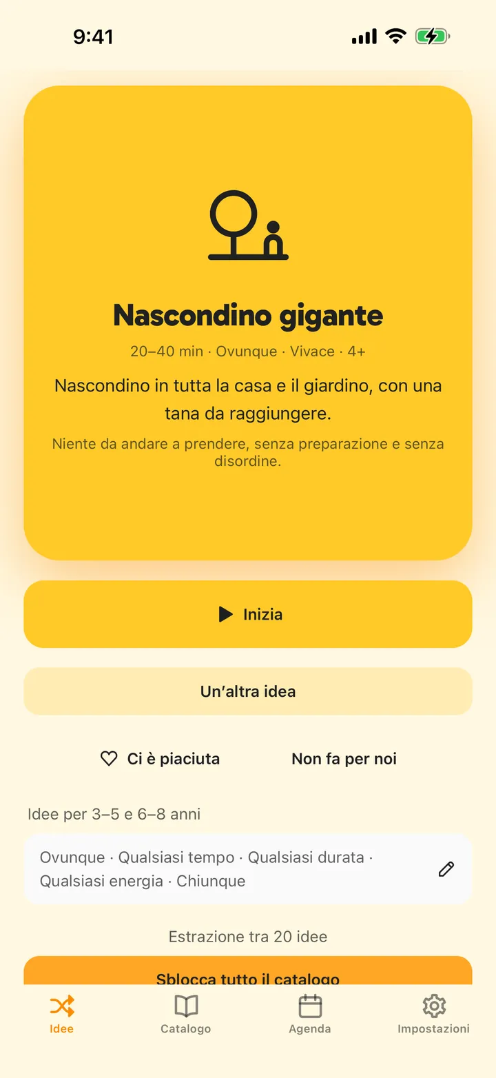 Scuoti per un’idea adatta