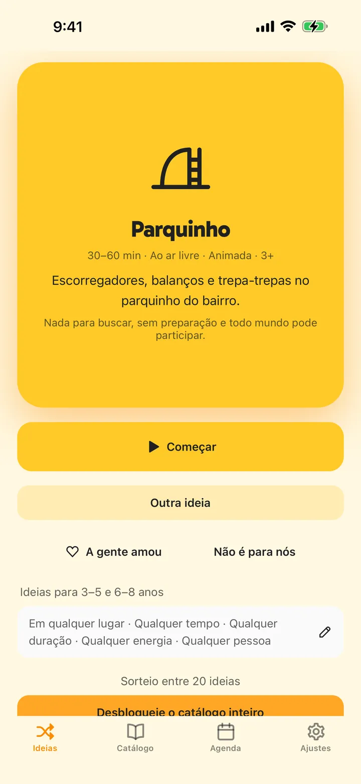 Sacuda para uma ideia que combina